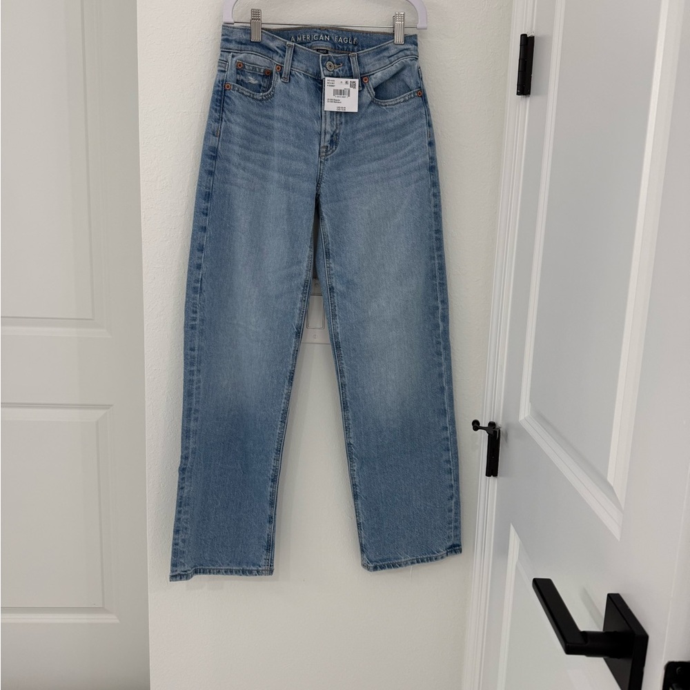 American Eagle Outfitters Light Blue Straight Jeans